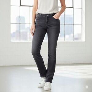 Calvin‎ Klein Jeans Women's Skinny Pants Zip Pockets Charcoal Gray - Size 3